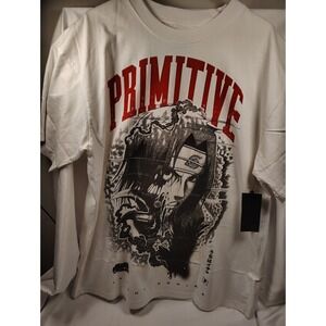 Naruto Shippuden Beast Tee x Primitive Skatewear White Men's Medium NWT Unisex